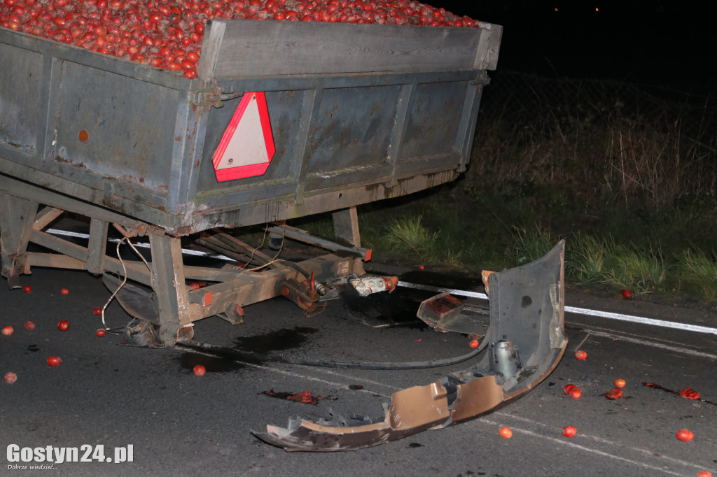 Zdarzenie na trasie Krobia-Pudliszki