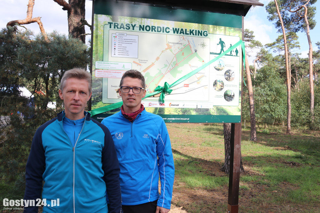 Otwarcie tras nordic walking w Piaskach