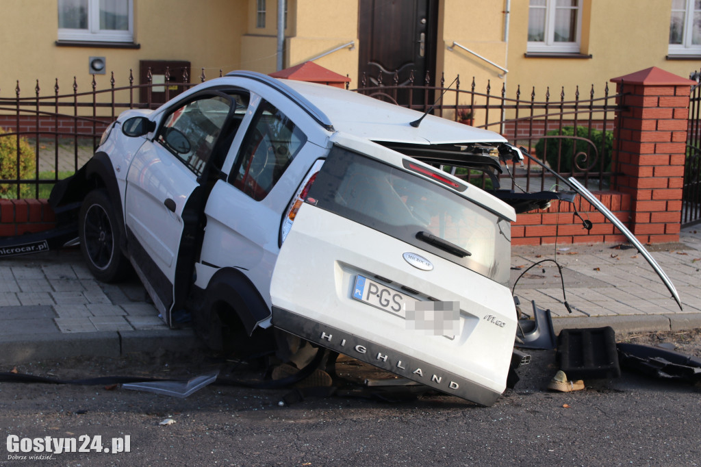Wypadek dwóch aut w Ziółkowie