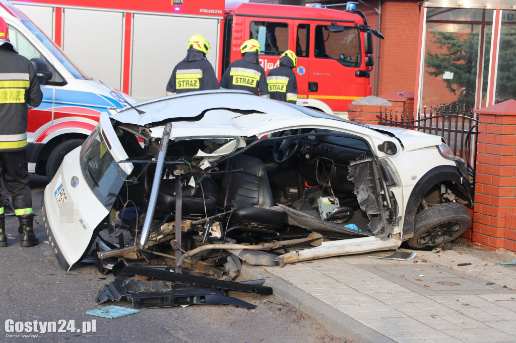 Wypadek dwóch aut w Ziółkowie