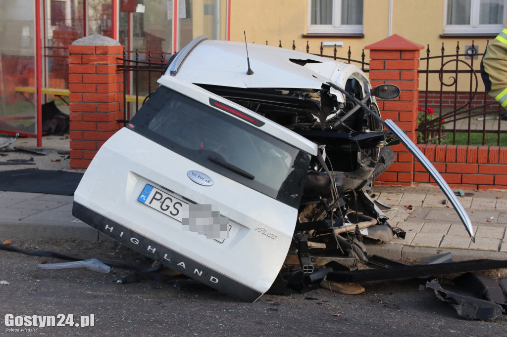 Wypadek dwóch aut w Ziółkowie