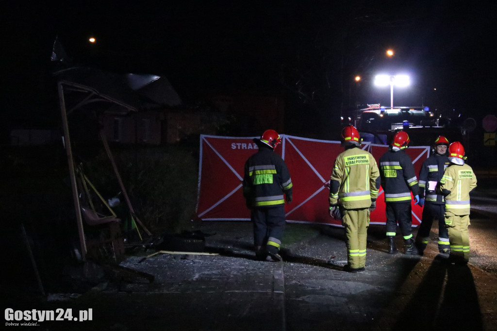 Wypadek na ul. Bojanowskiej w Poniecu