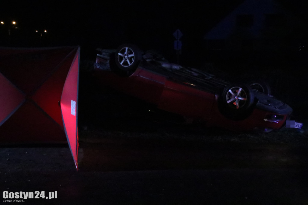 Wypadek na ul. Bojanowskiej w Poniecu
