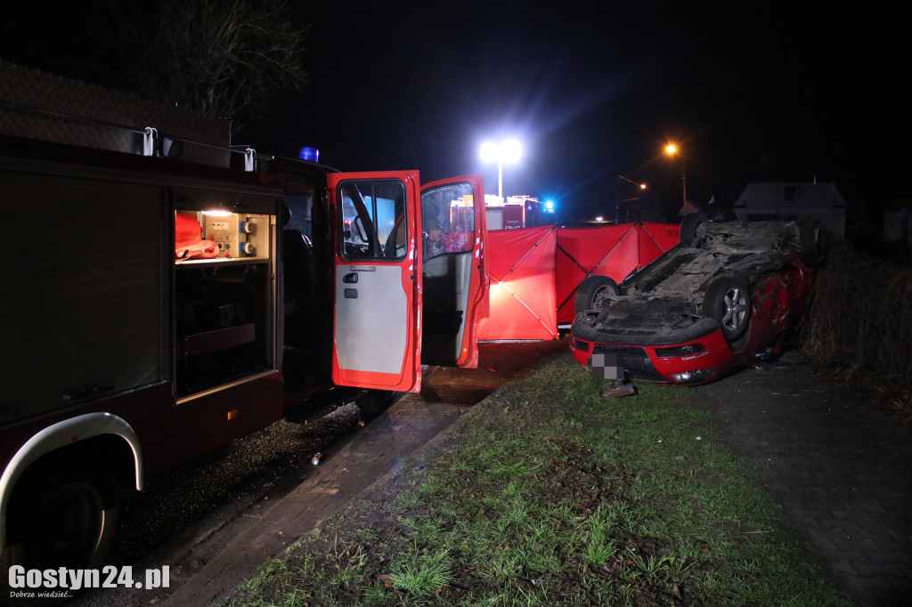 Wypadek na ul. Bojanowskiej w Poniecu