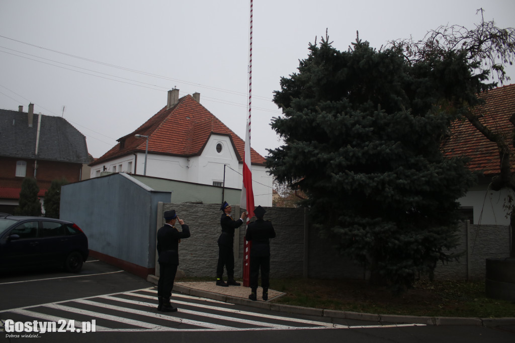 Uroczysta zbiórka w KP PSP Gostyń