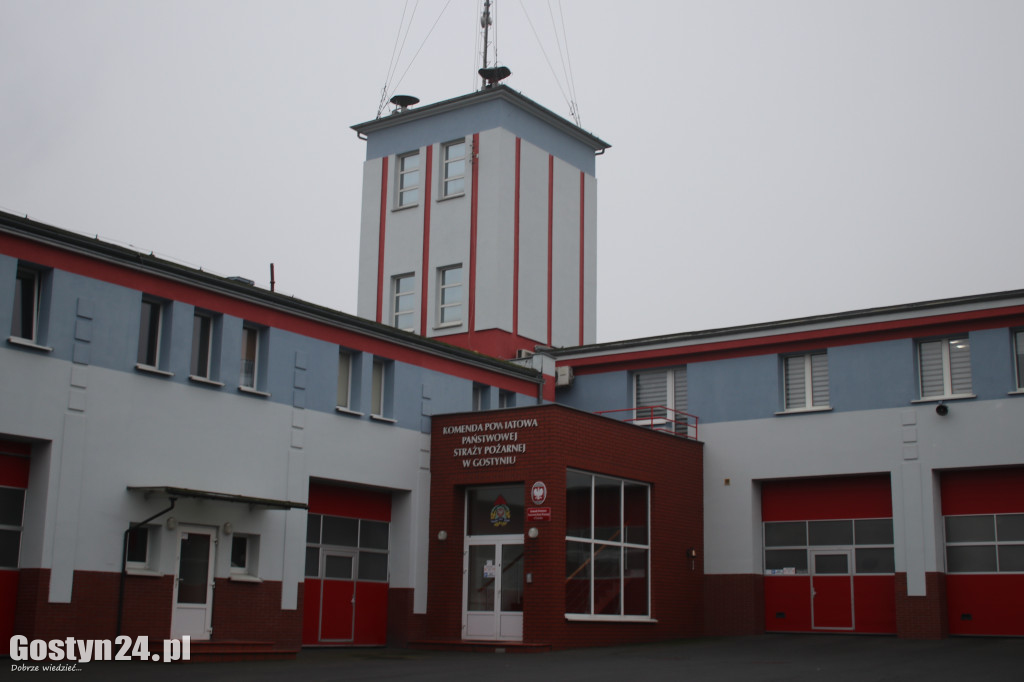 Uroczysta zbiórka w KP PSP Gostyń