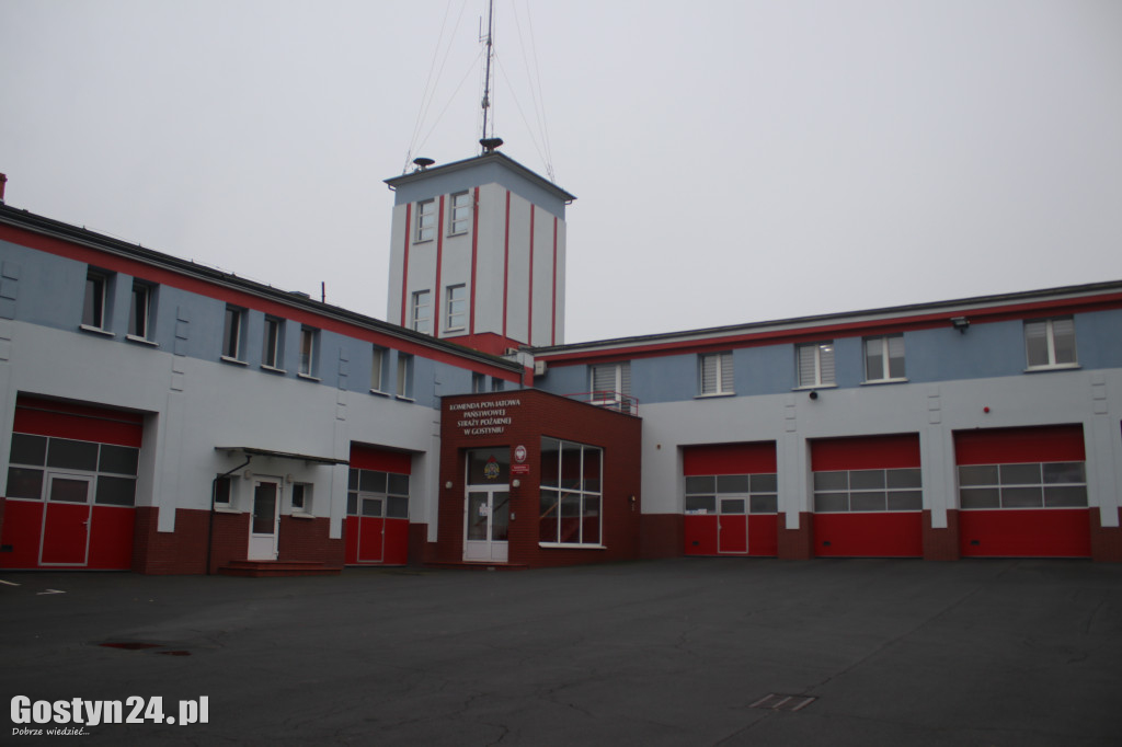 Uroczysta zbiórka w KP PSP Gostyń