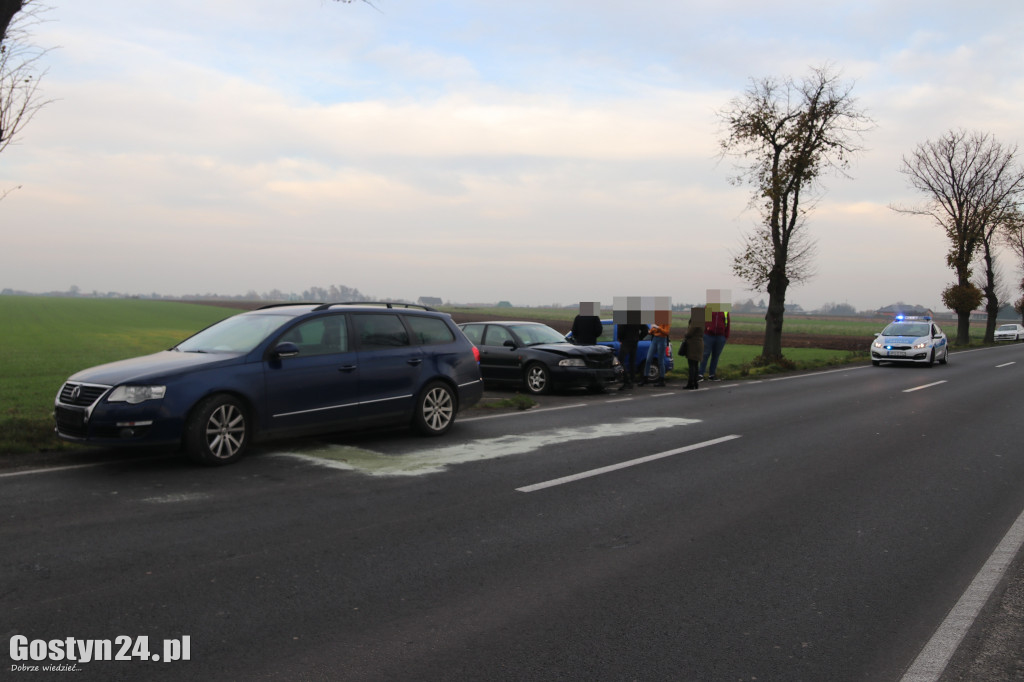 Karambol na trasie Krobia - Pudliszki