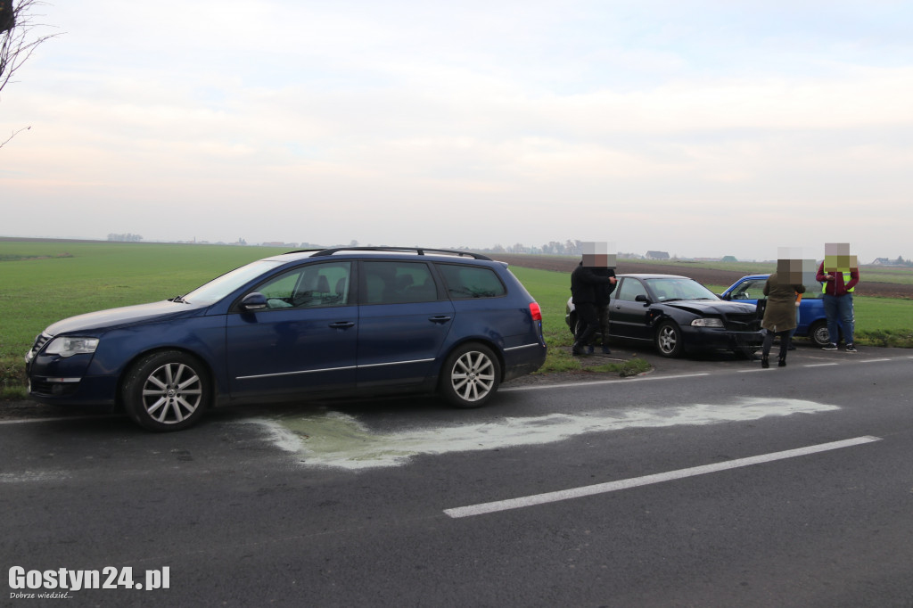Karambol na trasie Krobia - Pudliszki