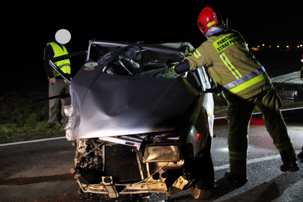 Wypadek na drodze wojewódzkiej DW308