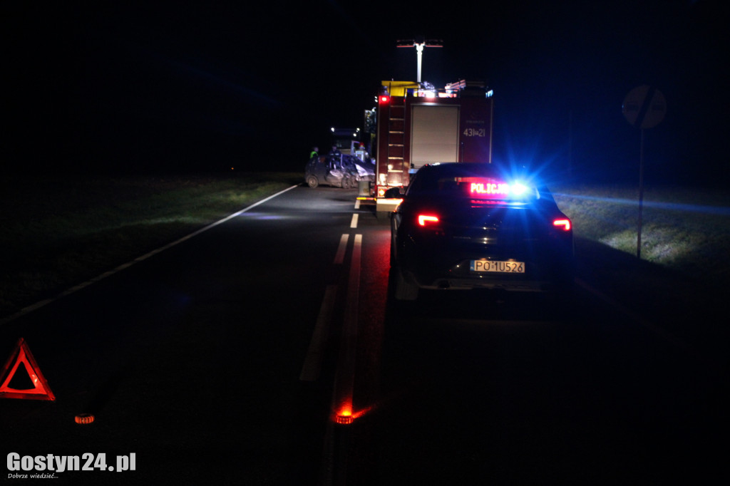 Wypadek na drodze wojewódzkiej DW308