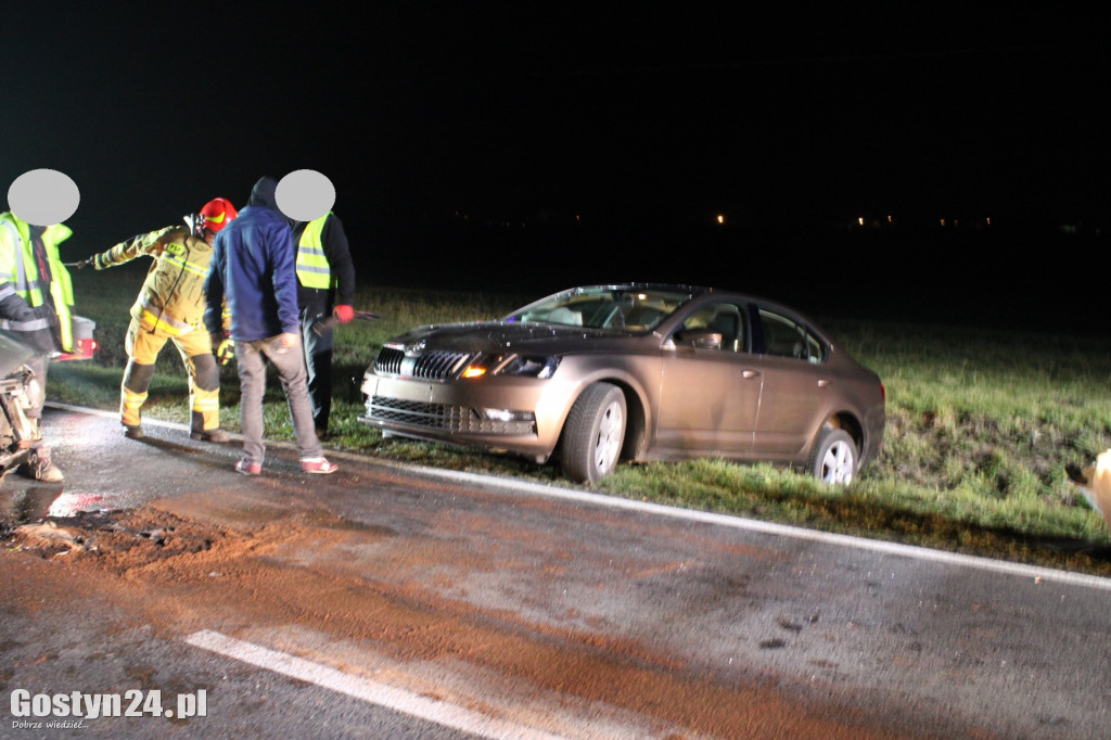 Wypadek na drodze wojewódzkiej DW308