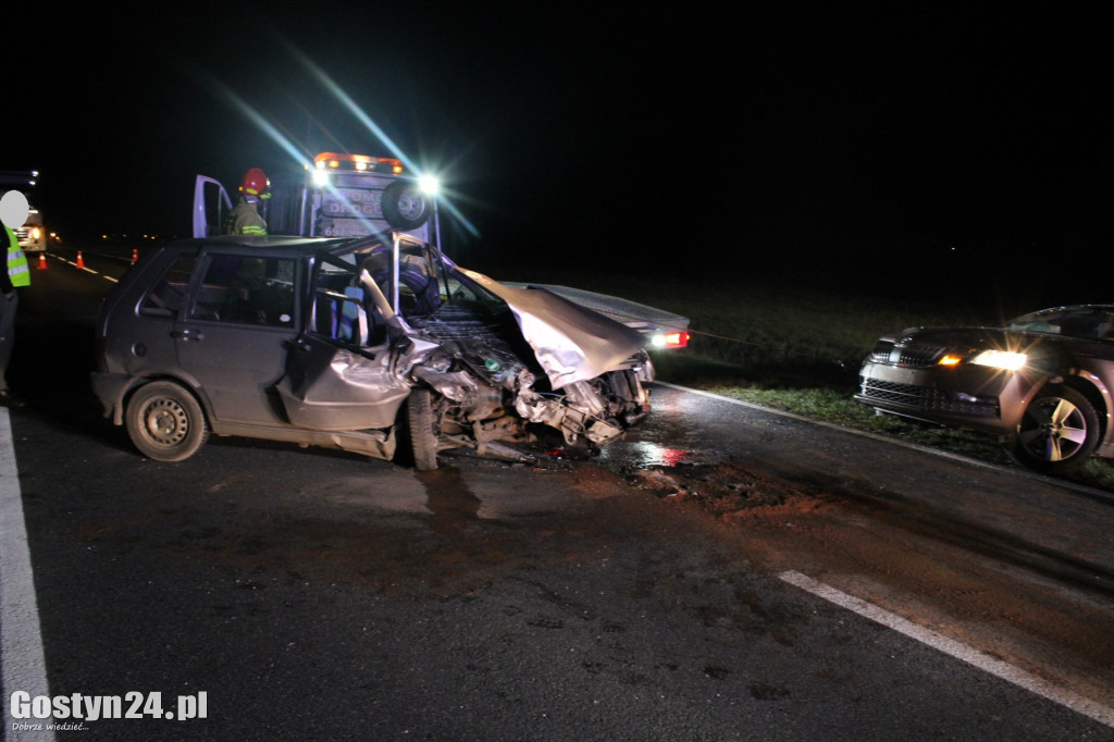 Wypadek na drodze wojewódzkiej DW308