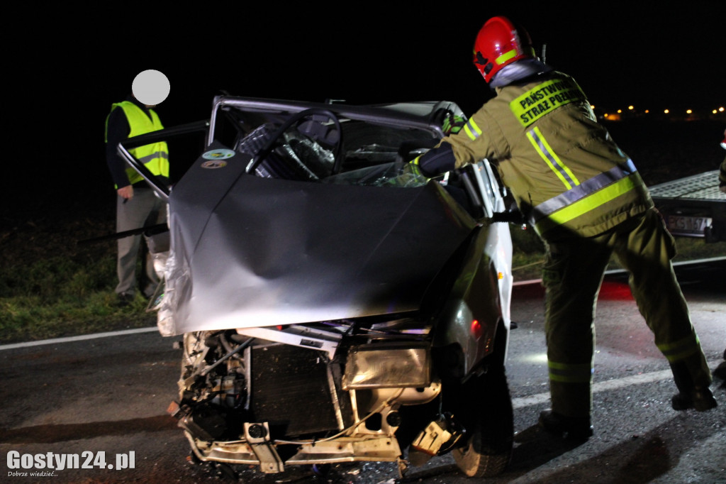 Wypadek na drodze wojewódzkiej DW308