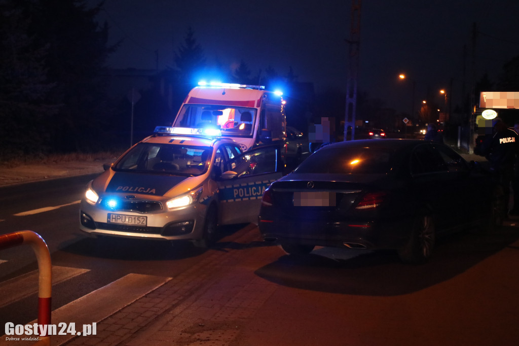 Wypadek na przejściu dla pieszych w Gostyniu