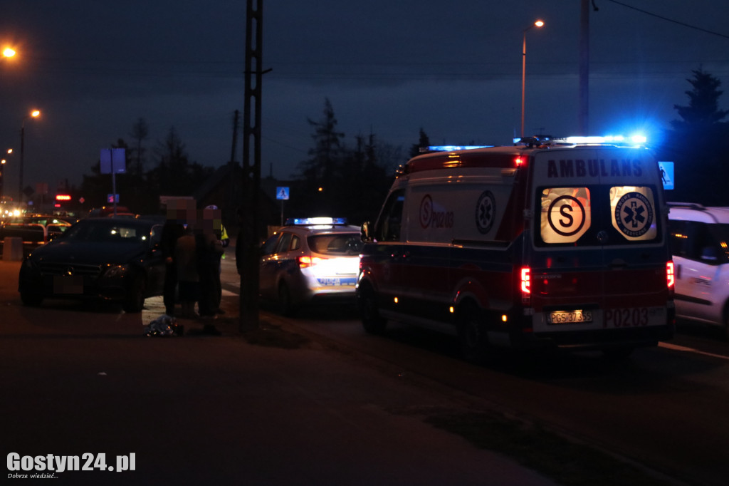 Wypadek na przejściu dla pieszych w Gostyniu