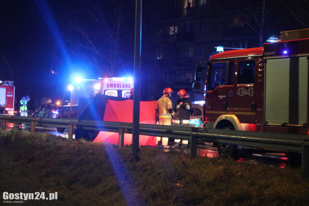Śmiertelne potrącenie na ul. Leszczyńskiej w Gostyniu