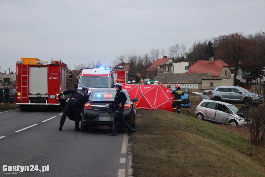 Wypadek na DW 434 Kunowo-Gostyń