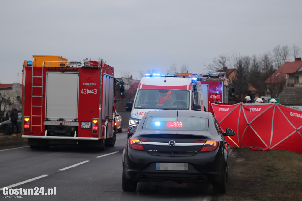 Wypadek na DW 434 Kunowo-Gostyń