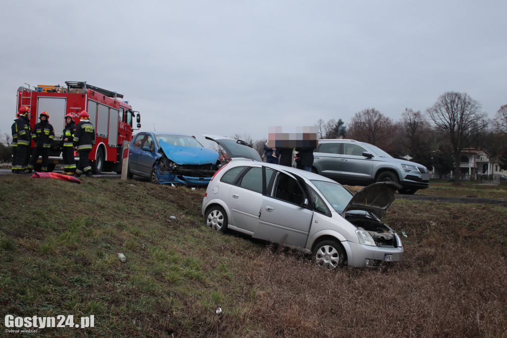 Wypadek na DW 434 Kunowo-Gostyń