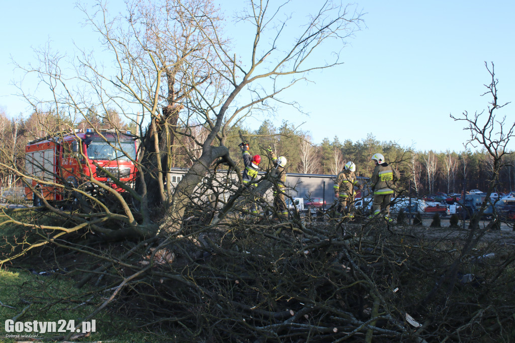 Wypadek ciężarówki w miejscowości Śmiłowo