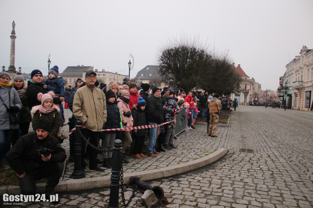 Historyczna inscenizacja na gostyńskim rynku