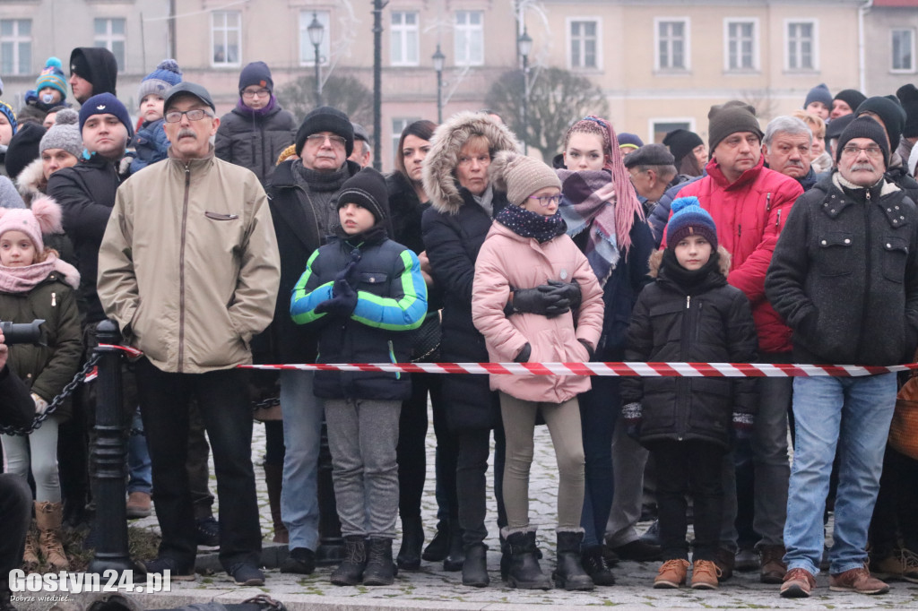 Historyczna inscenizacja na gostyńskim rynku