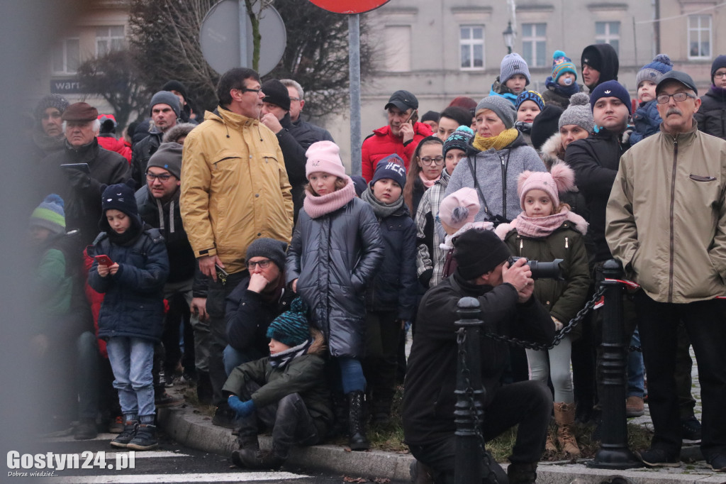 Historyczna inscenizacja na gostyńskim rynku
