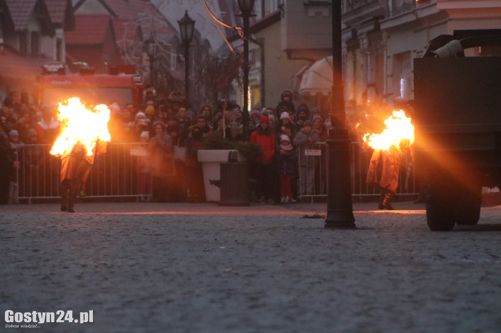 Historyczna inscenizacja na gostyńskim rynku