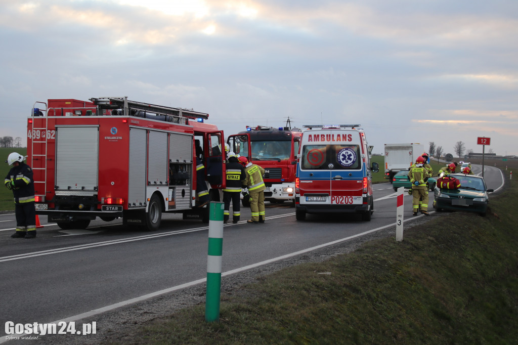 Wypadek na drodze krajowej K12