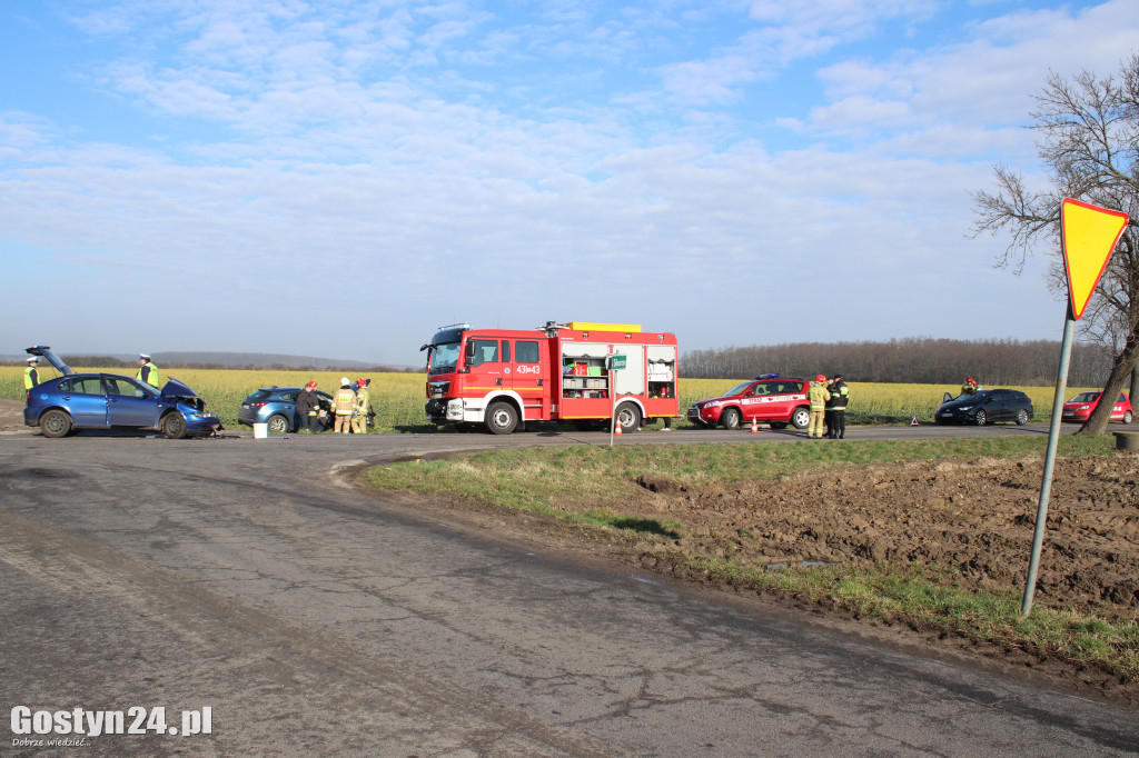 Wypadek na trasie Czajkowo - Łęka Mała