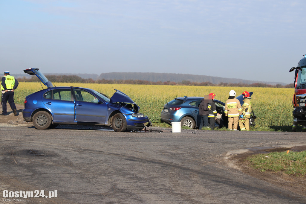 Wypadek na trasie Czajkowo - Łęka Mała