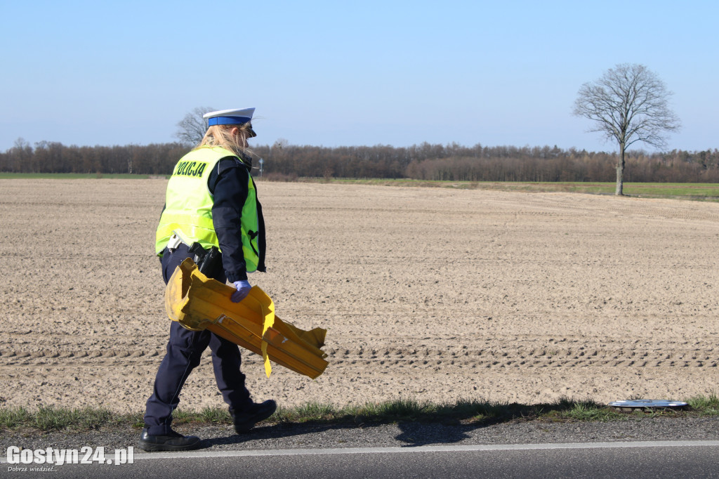 Samochód dachował w rowie na krajowej 12