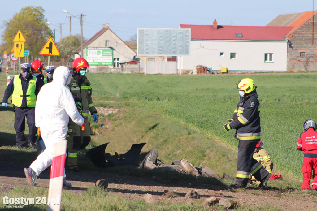 Śmiertelny wypadek na drodze Gostyń-Krobia
