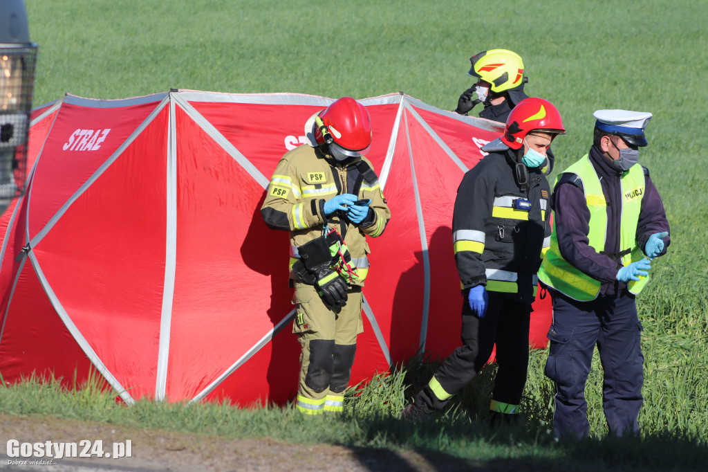 Śmiertelny wypadek na drodze Gostyń-Krobia