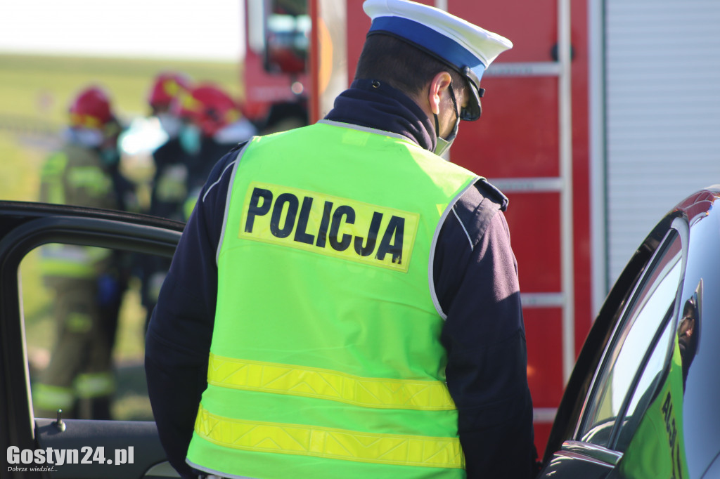 Śmiertelny wypadek na drodze Gostyń-Krobia