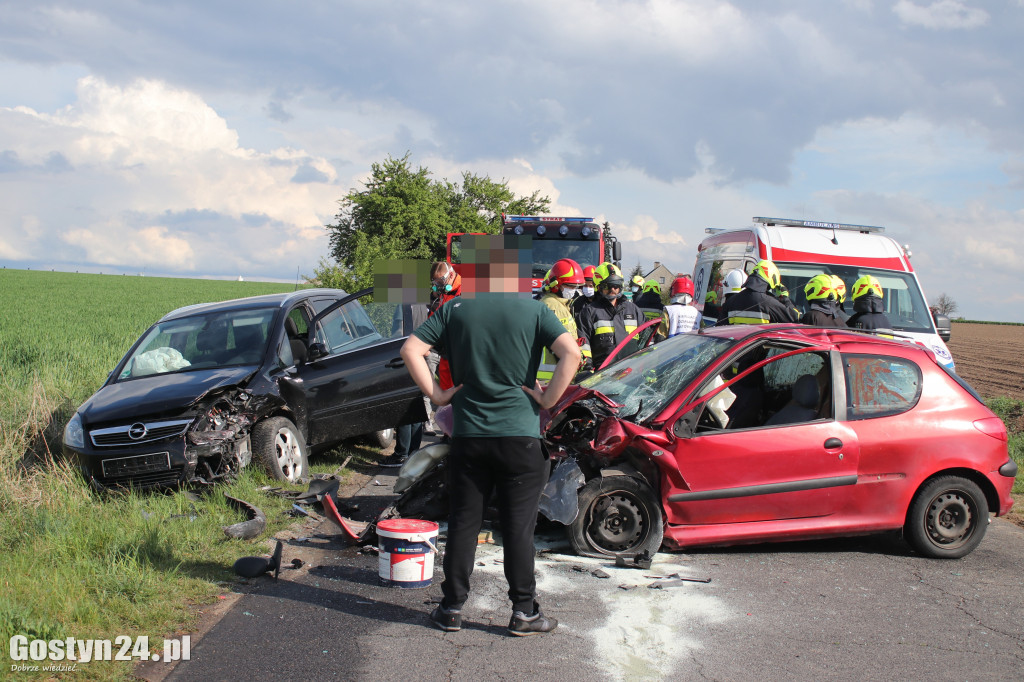 Zdarzenie aut na trasie Chumiętki-Żytowiecko