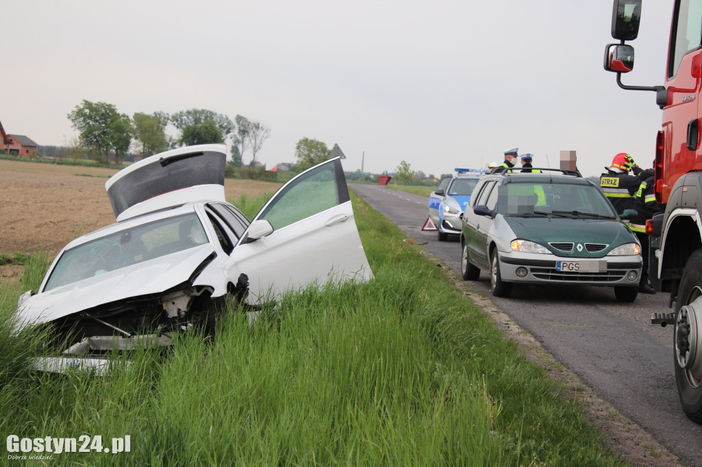 Zderzenie na trasie Lipie - Szelejewo Drugie