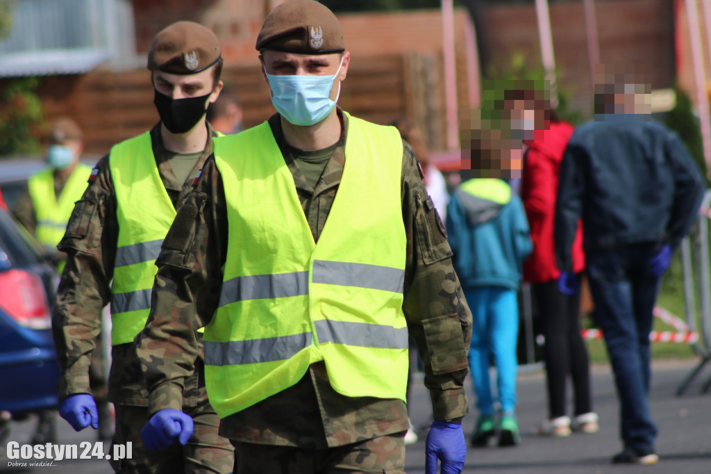 Mobilny punkt badań na obecność koronawirusa w Gostyniu