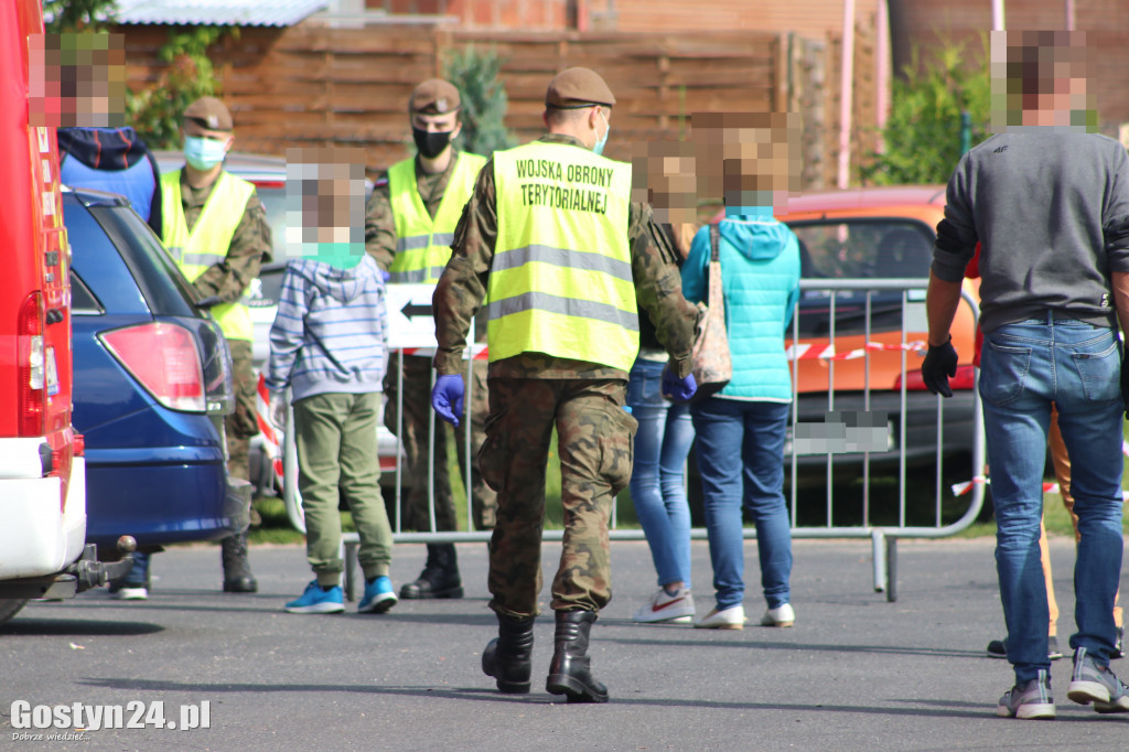 Mobilny punkt badań na obecność koronawirusa w Gostyniu