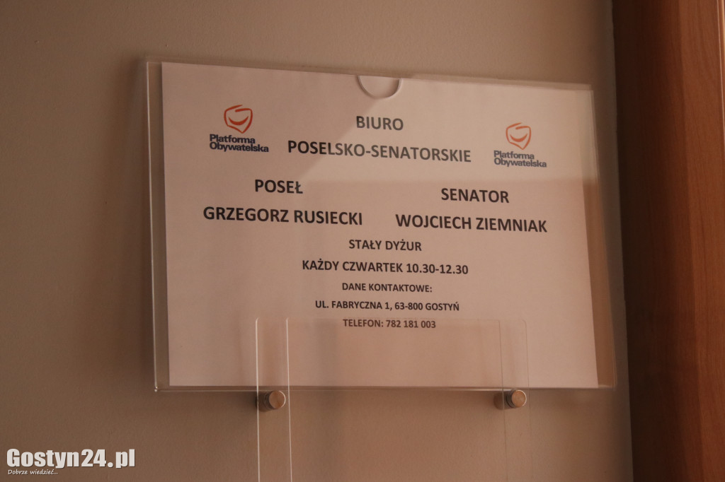 Otwarcie biura poselsko-senatorskiego w Gostyniu
