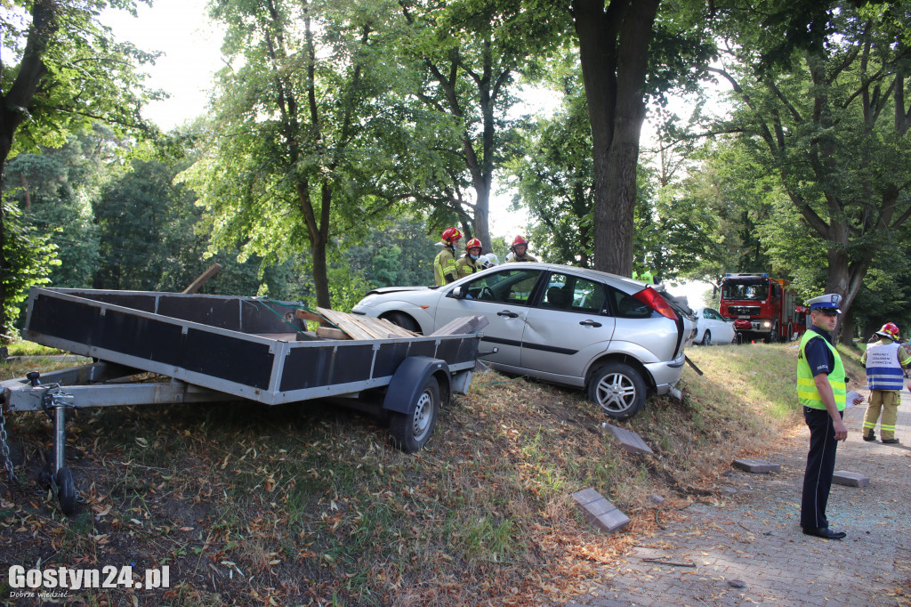 Wypadek na trasie Piaski - Strzelce Wielkie
