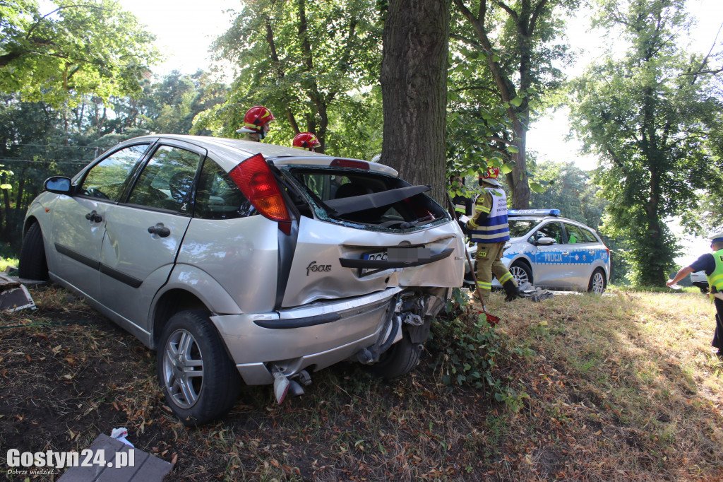 Wypadek na trasie Piaski - Strzelce Wielkie