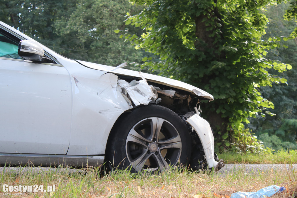 Wypadek na trasie Piaski - Strzelce Wielkie