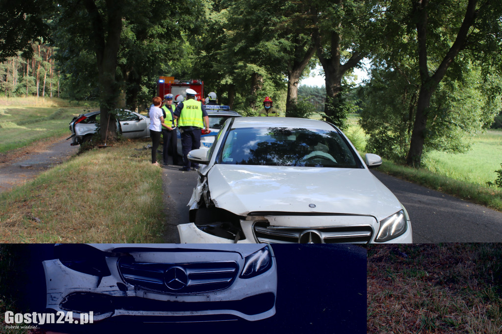 Wypadek na trasie Piaski - Strzelce Wielkie