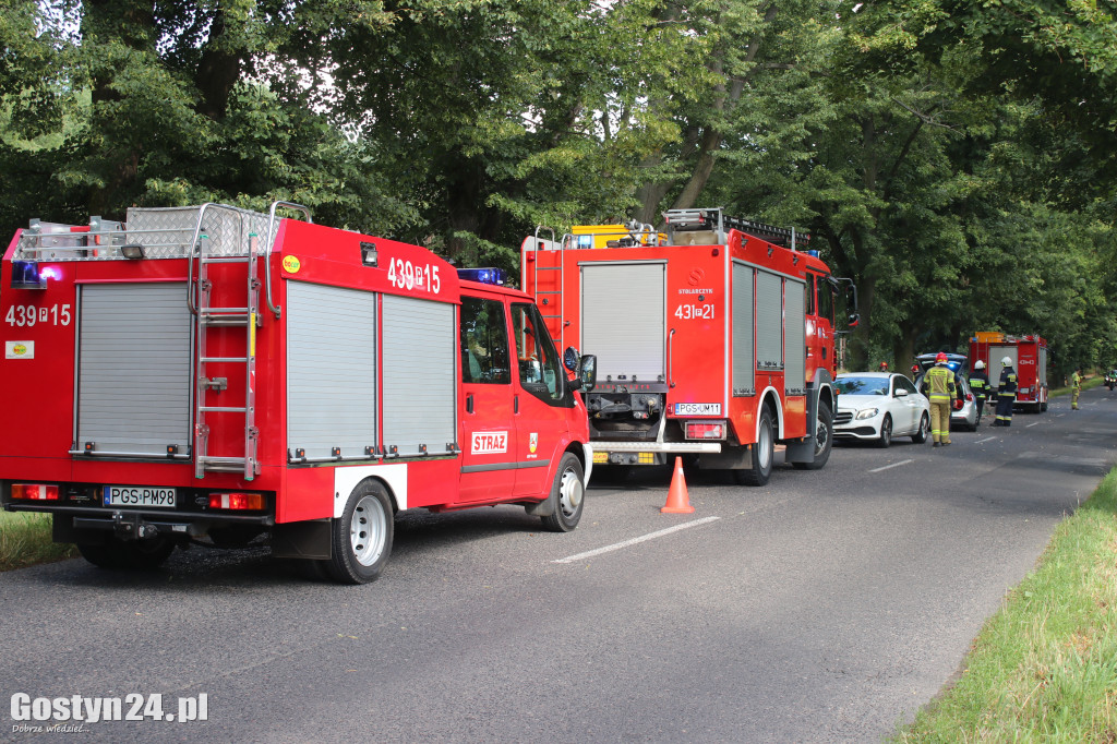 Wypadek na trasie Piaski - Strzelce Wielkie