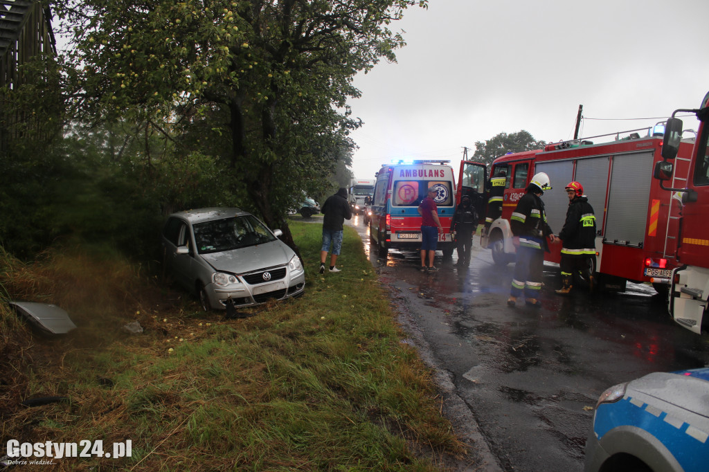 Zdarzenia drogowe w Siedmiorogowie I i na trasie koło Pogorzeli