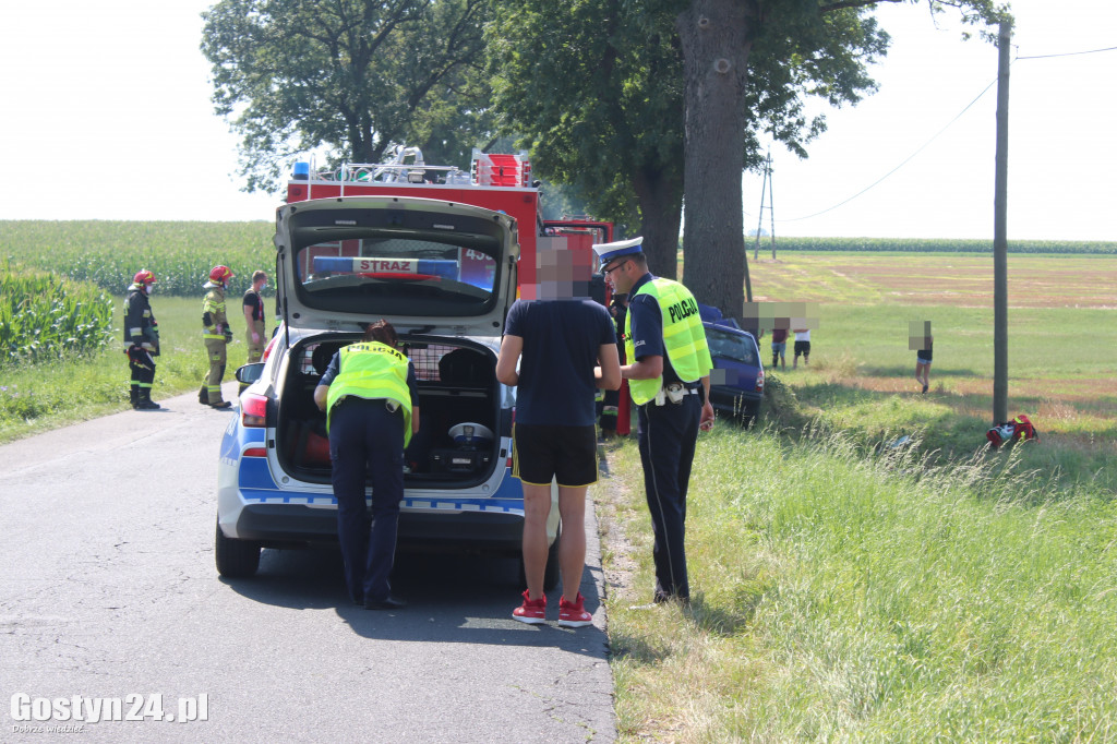 Wypadek na trasie Wziąchów - Kromolice
