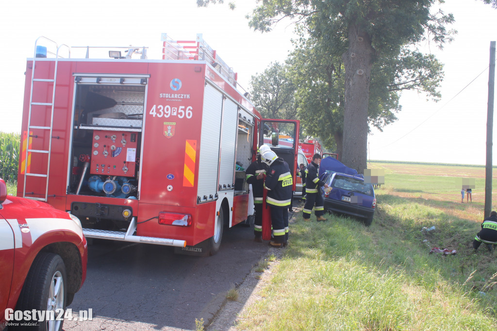 Wypadek na trasie Wziąchów - Kromolice