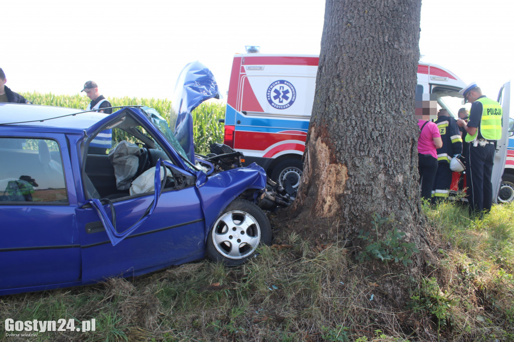 Wypadek na trasie Wziąchów - Kromolice